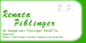 renata piblinger business card